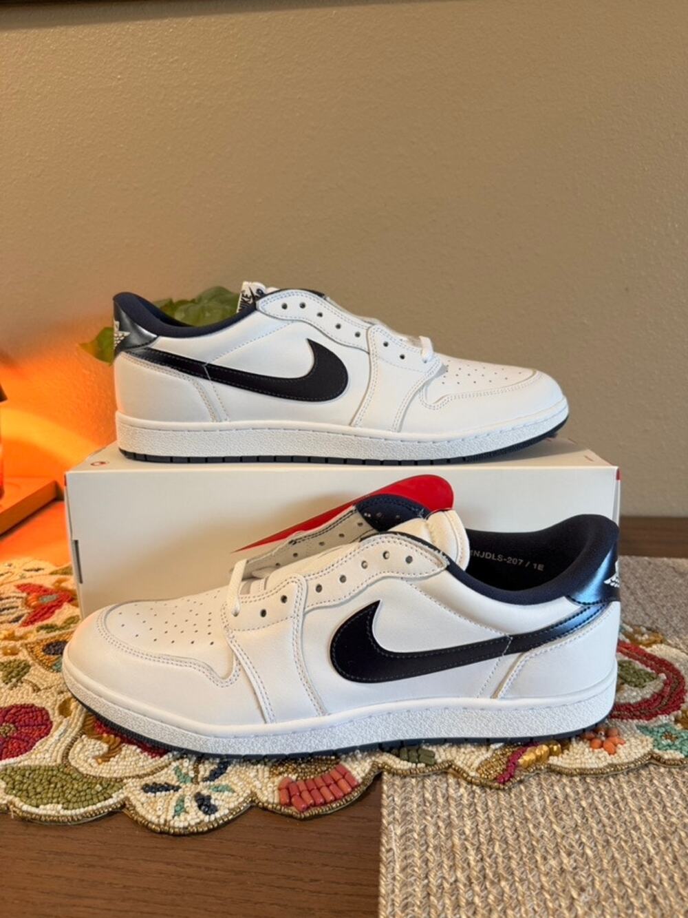 Jordan 1 Retro Low OG '85 White Metallic Navy Blue Obsidian Neutral FB9933 141